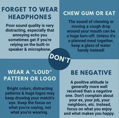 4 video date "don'ts"