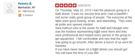 8 at 8 NYC yelp reviews