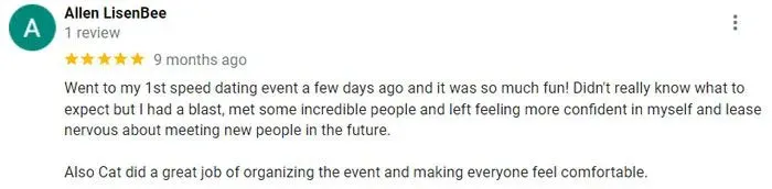 Google review for The Heart Agency, 5 star