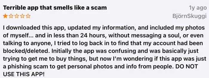 1-star TourBar app review on App Store