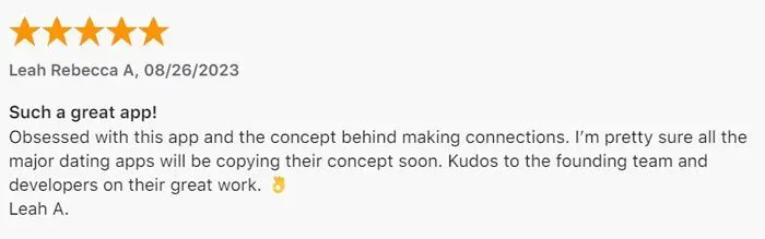 5 star Loop review on App store