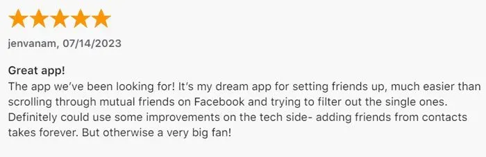 5 star Loop review on App store