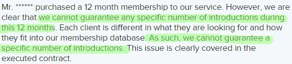 Arizona Singles contract verbiage example