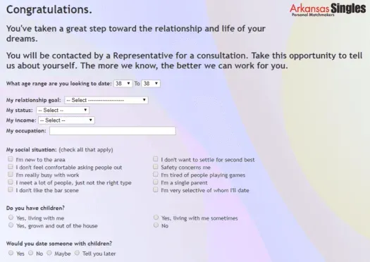 Arkansas singles contact questions