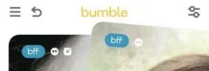 Bumble BFF badge
