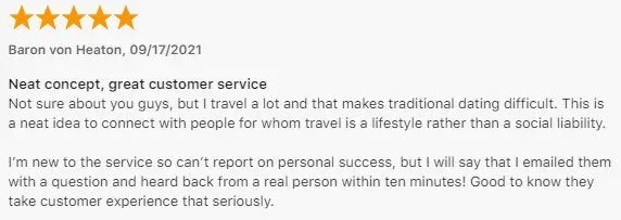 Baron app store review for fairytrail app