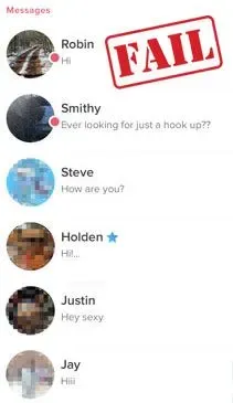 examples of bad first messages