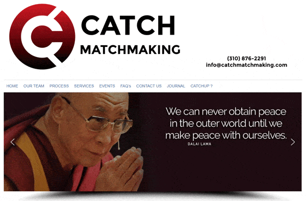 Catch Matchmaking offers professional services to singles in the LA area.