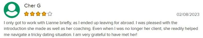 4-star Camelot Introductions review on BBB