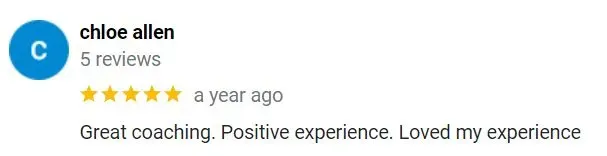 Louanne Ward Matchmaking 5-star Google review