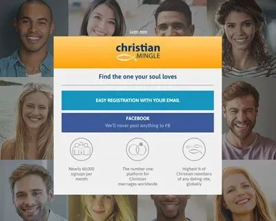 Christian Mingle homepage
