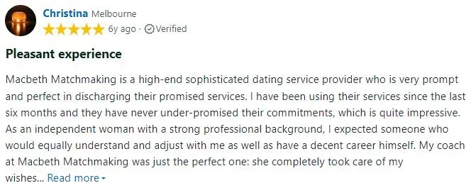 5-star Product Review review for Macbeth Matchmaking