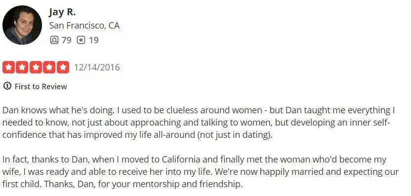 5-star Yelp review for Dan Silverman and Matchmaking Miami