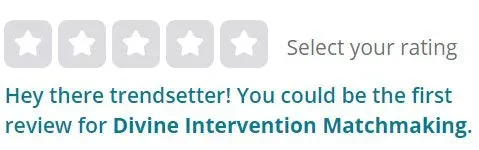 No Yelp reviews for Divine Intervention yet