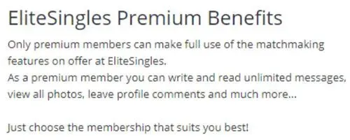 EliteSingles Premium Benefits