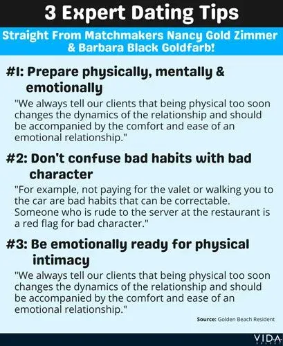 Dating advice from Nancy Gold Zimmer & Barbara Black Goldfarb