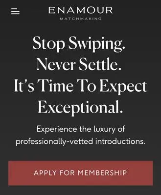 Enamour offers luxury Ivy League matchmaking