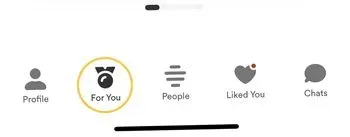 Bumble's For You icon