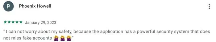 5-star review for TourBar app on GooglePlay