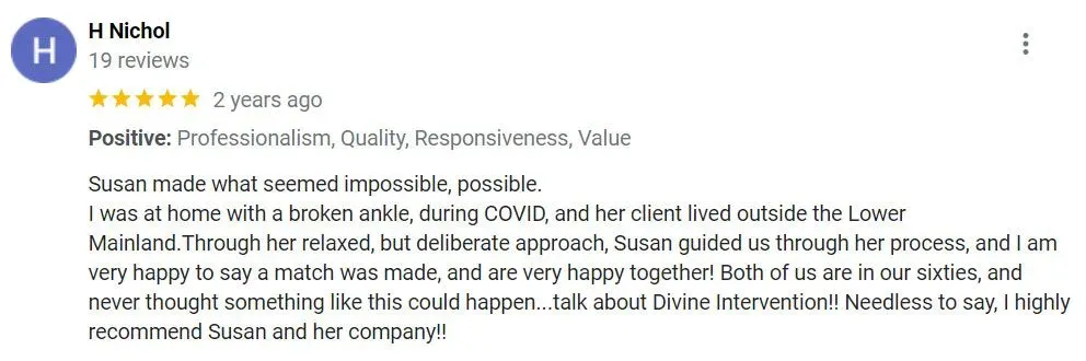 5-star Google review for Divine Intervention