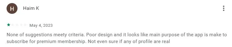 1-star Google review for JWed