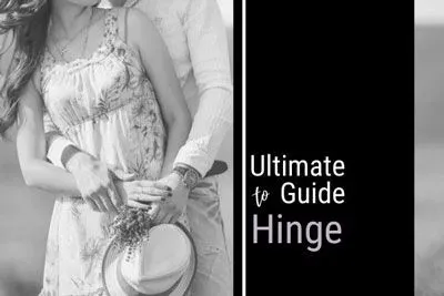 Ultimate Guide To Hinge with a photo of a man hugging a woman from behind.