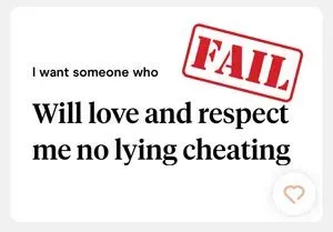 Hinge prompt mistake #7