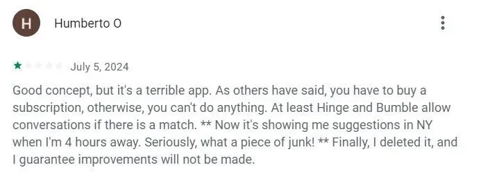 1-star Stir app review