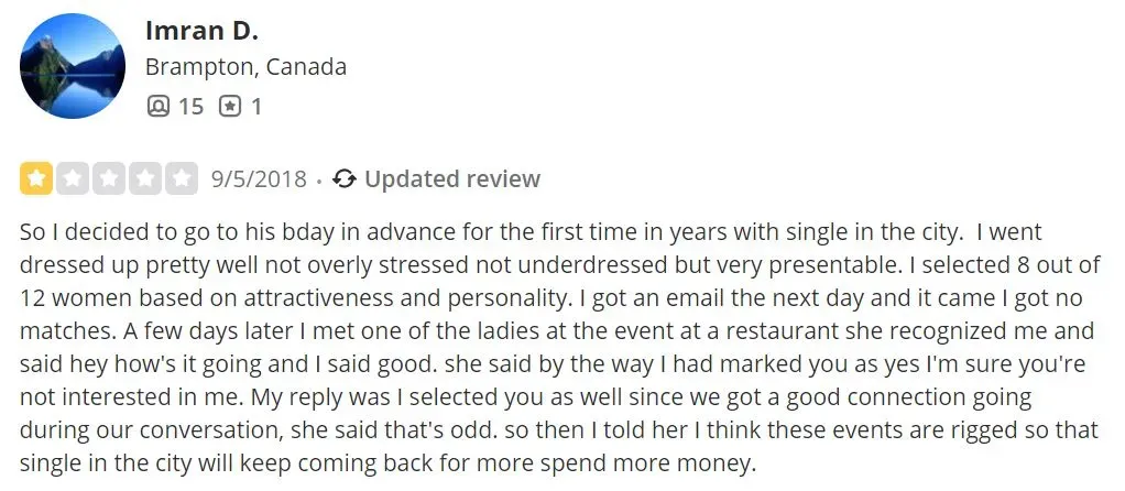 1-star Laura Bilotta Yelp review