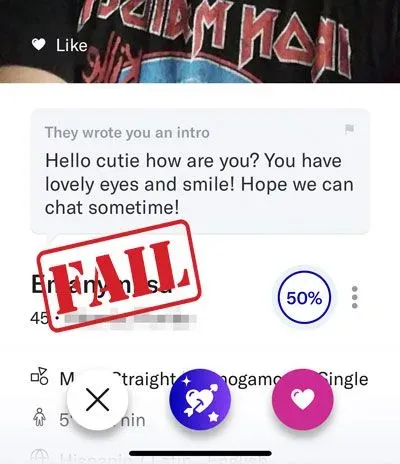 Intro notification with a bad Intro
