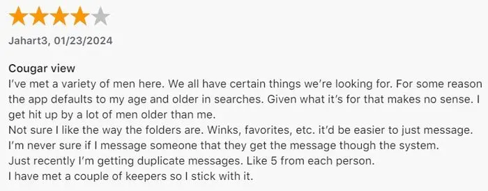 4-star rating for Cougar Life on App Store