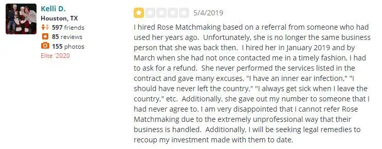 Jamie Rose reviews on Yelp