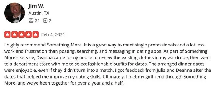 Something More 5-star Yelp review