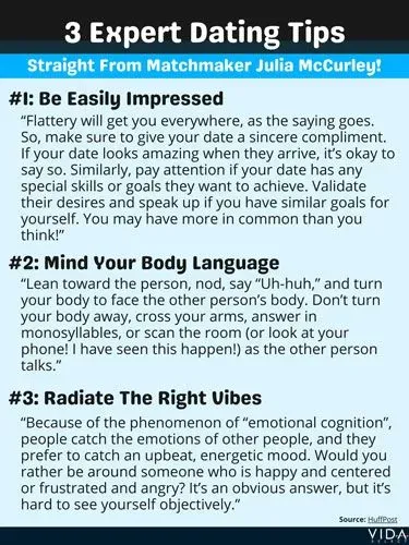 3 dating tips from Julia McCurley