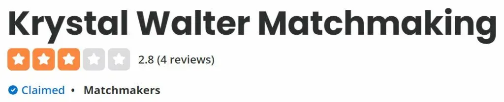 Krystal Walter Matchmaking on Yelp