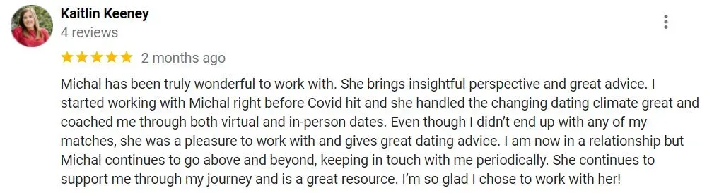 5-star Michal Matches google review