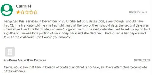 Kris Kenny Connections BBB review