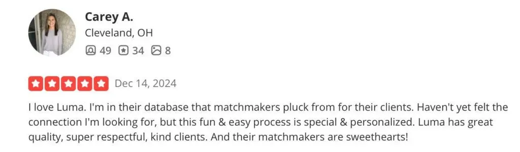 LUMA review San Francisco matchmaker