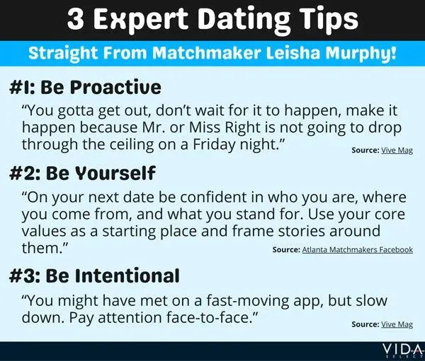 Matchmaker Leisha Murphy's dating tips
