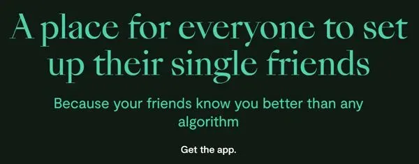 Loop dating app homepage