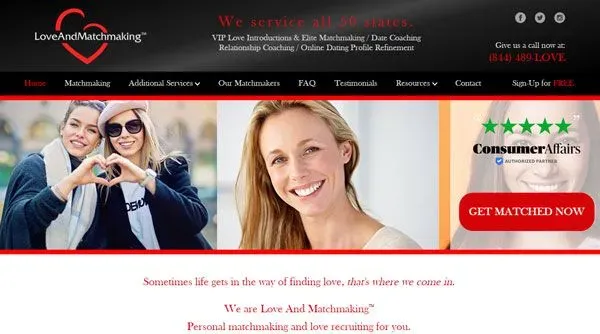 Love And Matchmaking homepage