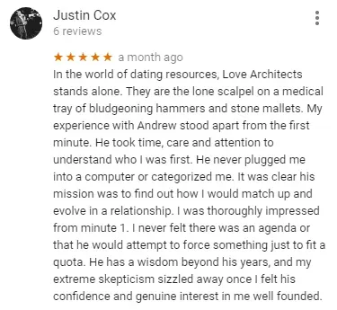 Love Architects Google review