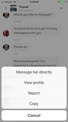 Lumen group messaging