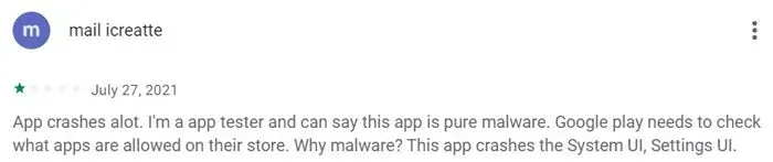 1-star TravelGirls dating site review on Google Play