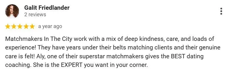 Matchmakers in the City review