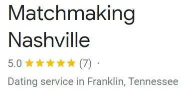 Matchmaking Nashville 5-star Google rating
