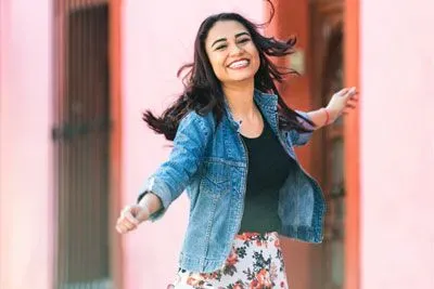Smiling Mexican woman