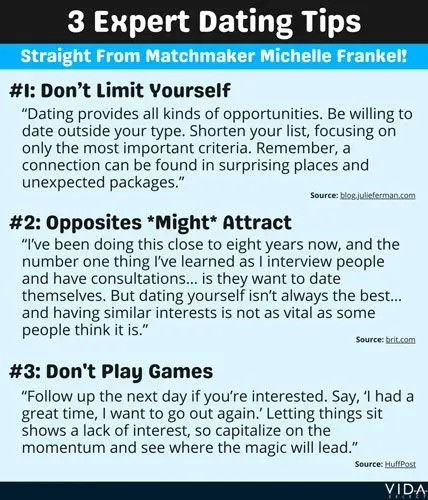 Dating advice from matchmaker Michelle Frankel