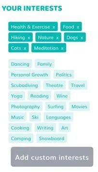 Nomad Soulmates interest badge options