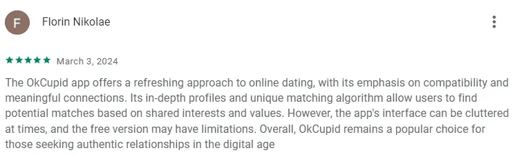 OKCupid review Google